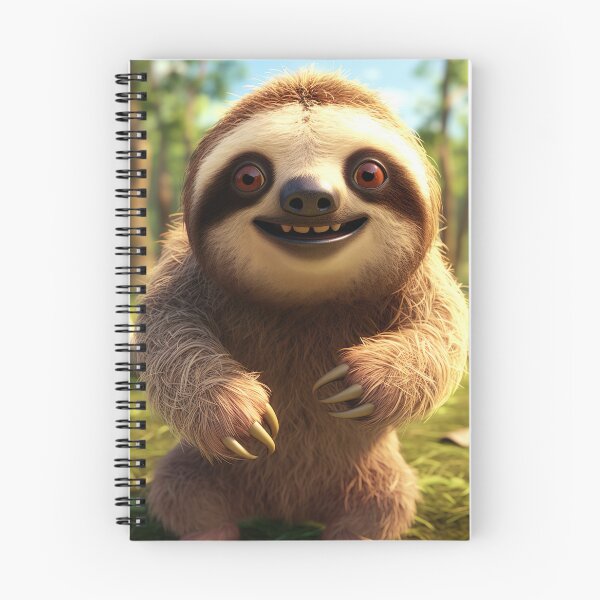 Item preview, Chilled Charm - Delightful Cartoon Sloth Illustration designed and sold by DoPrint.