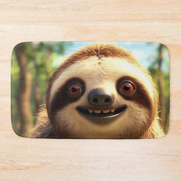 Item preview, Chilled Charm - Delightful Cartoon Sloth Illustration designed and sold by DoPrint.
