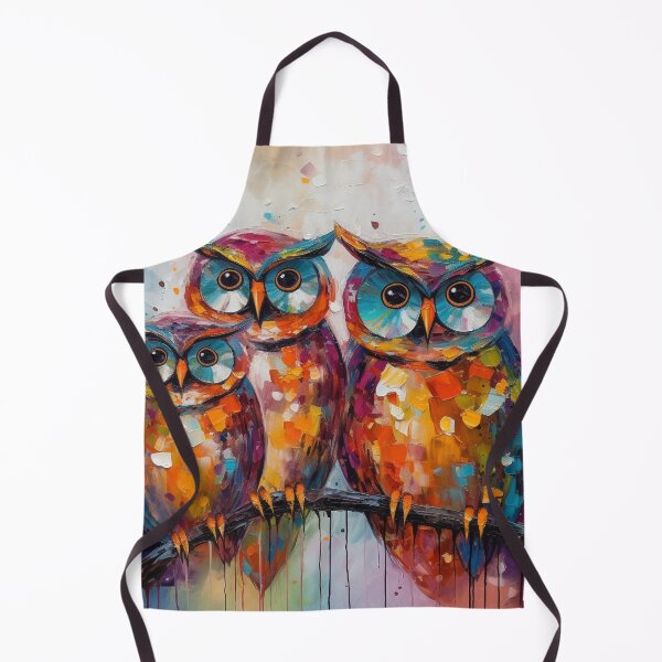 Item preview, Colorful Owls Contemporary Abstract Art designed and sold by JFFStore.