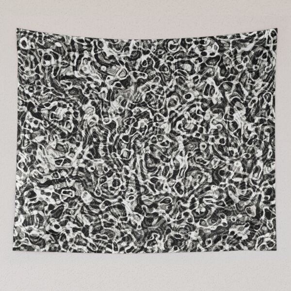 Item preview, Black and White Organic Style Pattern Abstract designed and sold by Trevor Hirst.