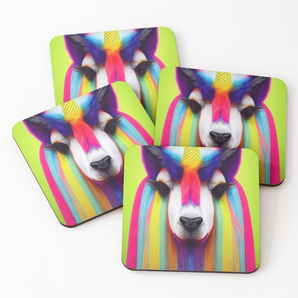 Item preview, The colorful unicorn Karma Lama Ru - For freedom and diversity designed and sold by Pixelboys.