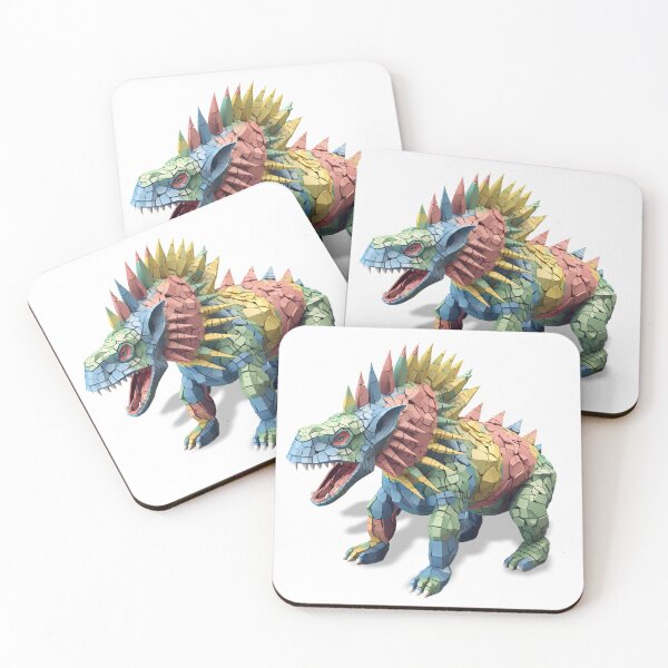 Item preview, colorful abstract fantasy dinosaur designed and sold by Picture-Art.