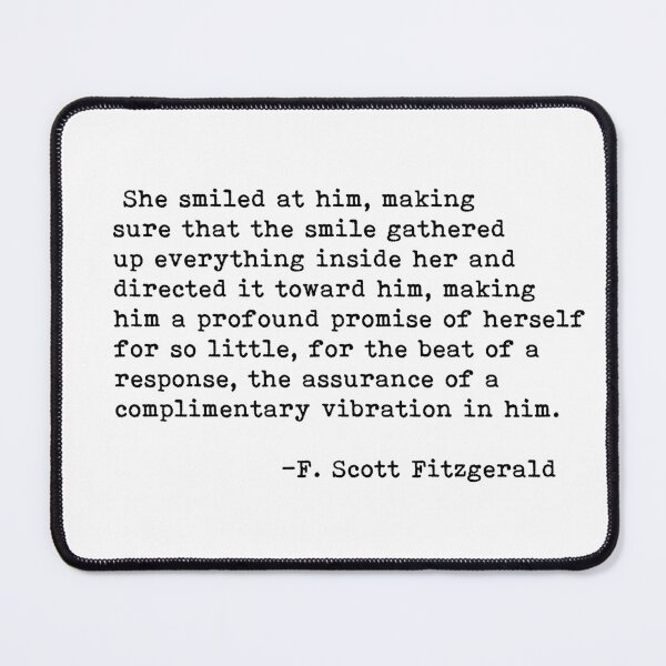 Item preview, F. Scott Fitzgerald - She Smiled at him... designed and sold by Clas6.