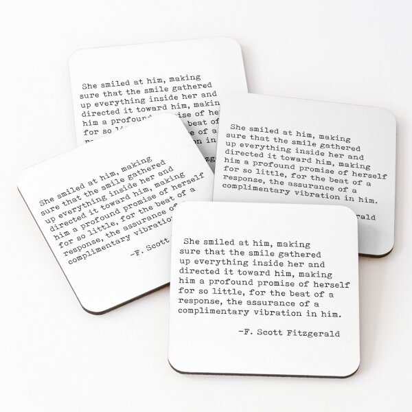 Item preview, F. Scott Fitzgerald - She Smiled at him... designed and sold by Clas6.