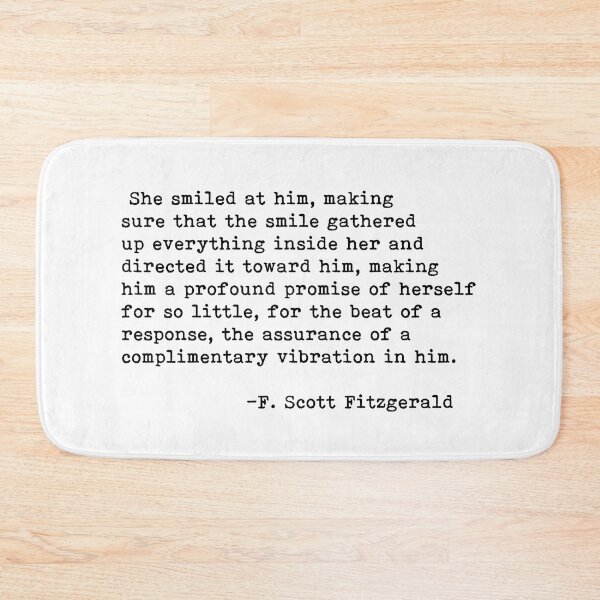 Item preview, F. Scott Fitzgerald - She Smiled at him... designed and sold by Clas6.