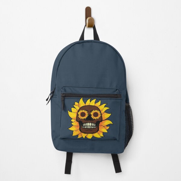 Item preview, Sunflower plant on a skull head  designed and sold by Donutlovers.