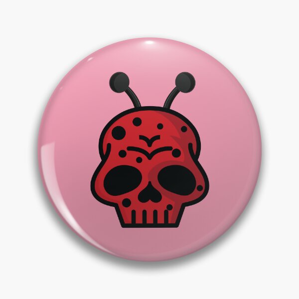 Artikelvorschau, Rotes Marienkäfer-Insektenschädelgesicht entworfen und verkauft von Donutlovers.