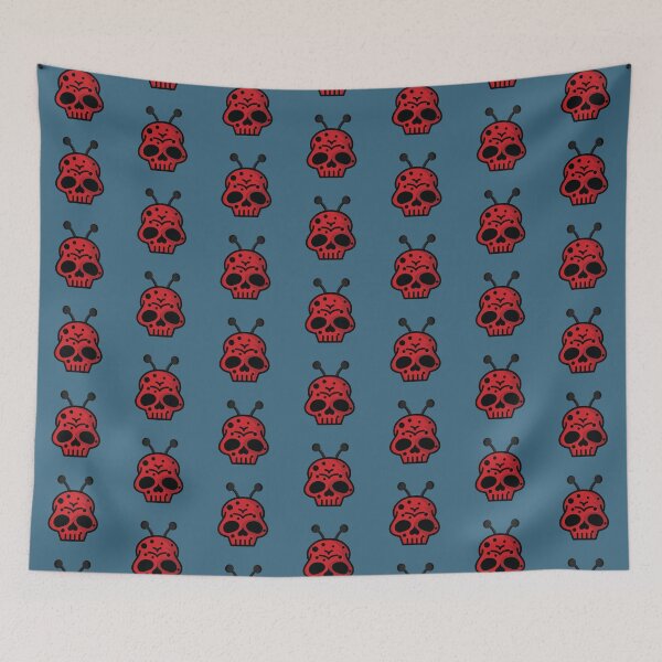Item preview, Red ladybug insect skull face  designed and sold by Donutlovers.