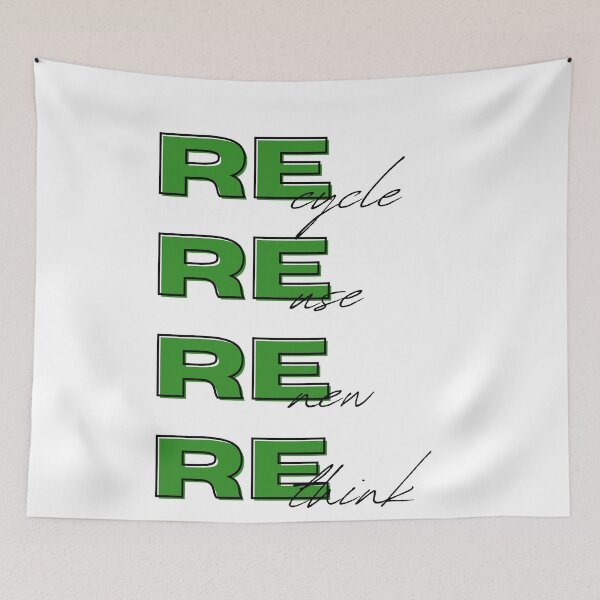 Item preview, Recycle reuse renew rethink designed and sold by Mirksaz-designs.
