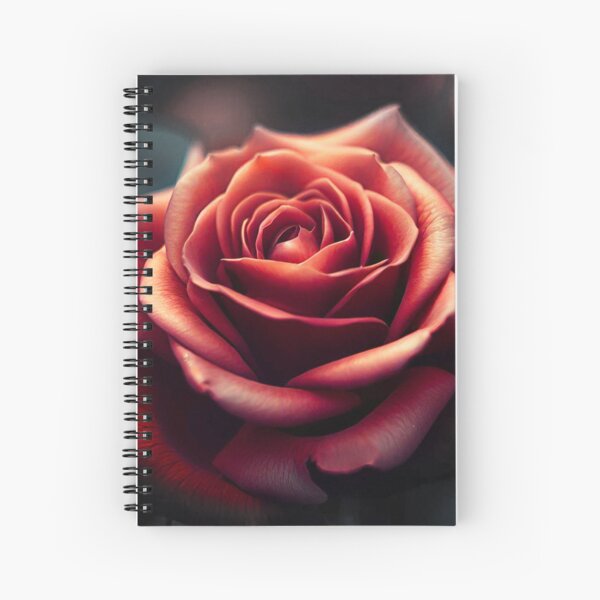 Red Rose Spiral Notebook