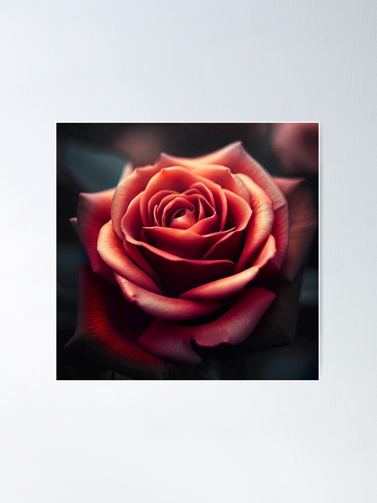 Thumbnail 2 of 3, Poster, Red Rose designed and sold by cokemann.