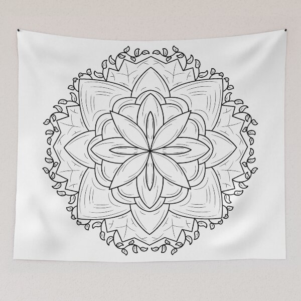 Item preview, Flower Design, MInimalist Yoga, abstract art,Sacred Geometry designed and sold by Minimalist Quotes and Sayings.