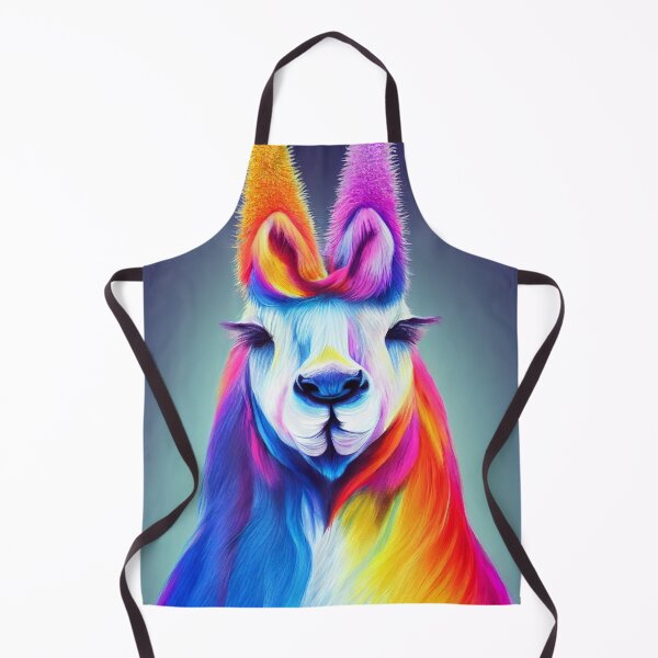Item preview, The colorful Karma Lama unicorn Edna - A magical representative of freedom designed and sold by Pixelboys.