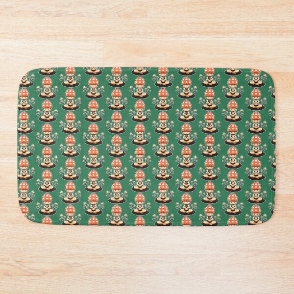 Item preview, Meditating Mushroom And Flowers | Green | Spiritual, Funny, Kawaii, Cute designed and sold by FantasySoul.