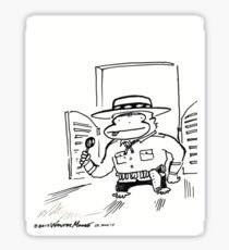 Lollipop Gunslinger Ape Enters the Saloon Sticker