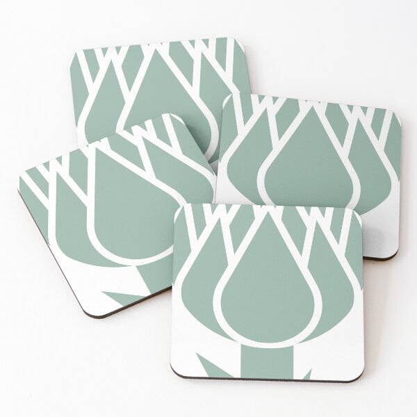Item preview, I love artichokes | geometric flowers designed and sold by Phoenix-Textile.