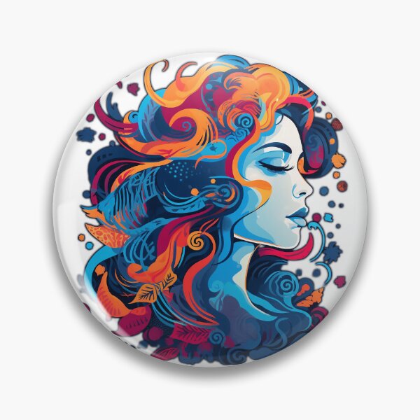 Artikelvorschau, colorful abstract fantasy female head entworfen und verkauft von Picture-Art.