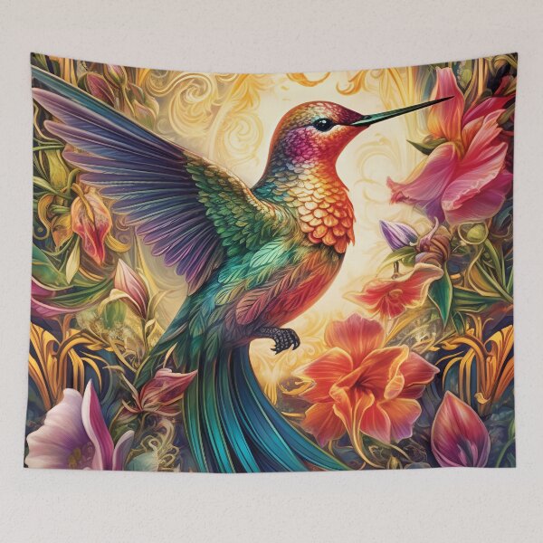 Item preview, Vintage Colorful Hummingbird designed and sold by Art by Lilia.