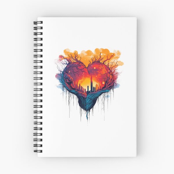 Item preview, colorful abstract fantasy heart designed and sold by Picture-Art.