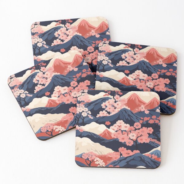 Item preview, Japanese Mountains - Flower designed and sold by Silkyu.