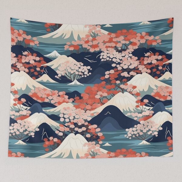 Item preview, Japanese Mountains - Dots designed and sold by Silkyu.
