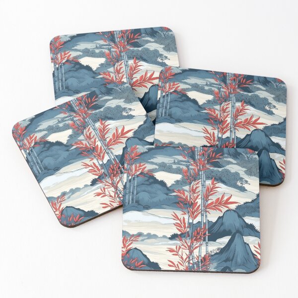 Item preview, Japanese Mountains - Bamboo designed and sold by Silkyu.