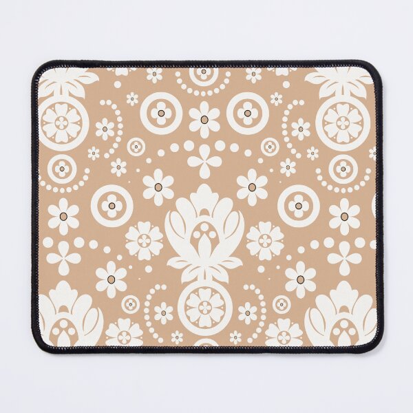 Item preview, Floral Eyelet Lace Pattern - Warm Beige designed and sold by SilverPegasus.