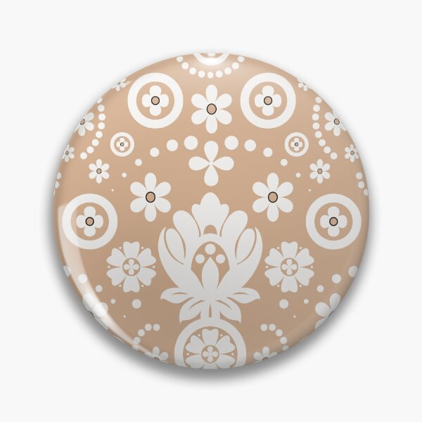 Item preview, Floral Eyelet Lace Pattern - Warm Beige designed and sold by SilverPegasus.