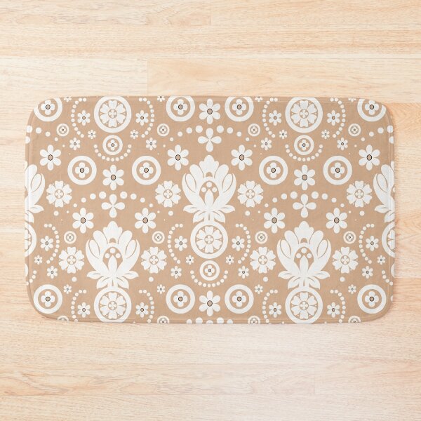 Item preview, Floral Eyelet Lace Pattern - Warm Beige designed and sold by SilverPegasus.