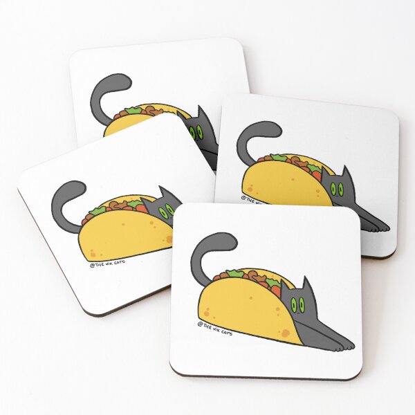 Taco Cat Coasters (Set of 4)