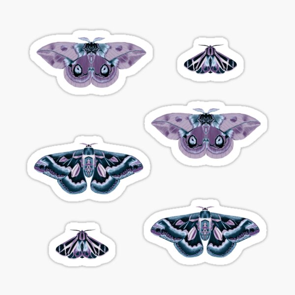 Item preview, Purple lilac moths  designed and sold by Isabelle-T.