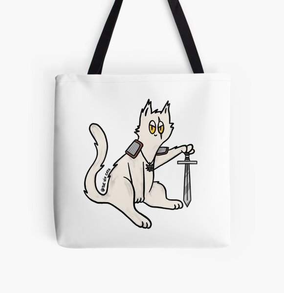 Cat Geralt All Over Print Tote Bag