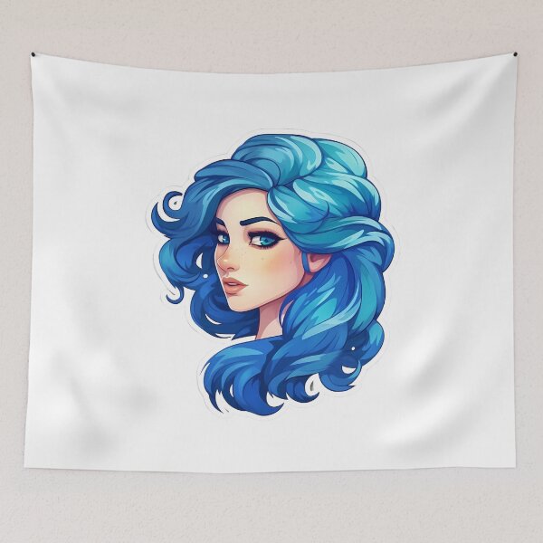 Item preview, Blue Hair Girl - Ariana designed and sold by AdiRemba.