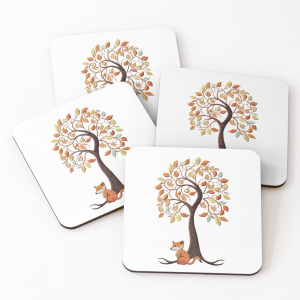 Item preview, abstract tree with fox 0001 designed and sold by Picture-Art.