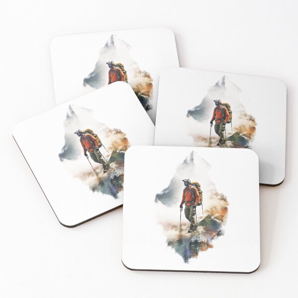 Item preview, a collage of a mountaineer designed and sold by Picture-Art.