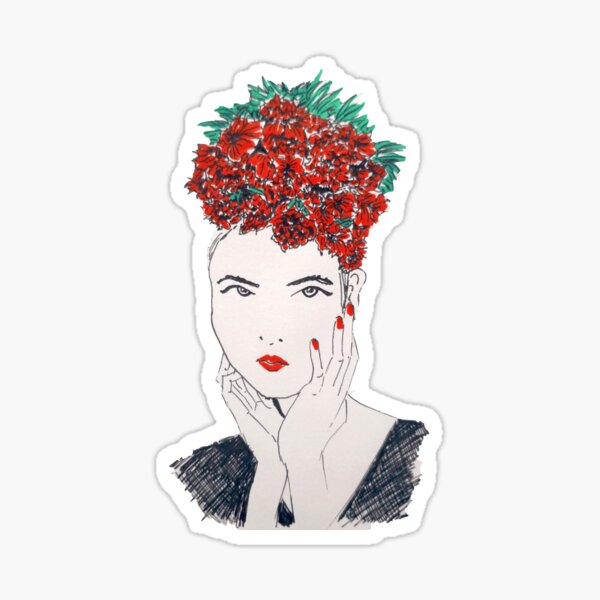 Blumenhut Sticker