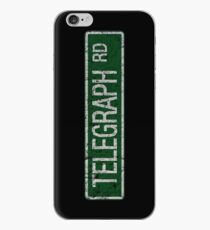 Telegraph Road green and white street sign cracked iPhone Case
