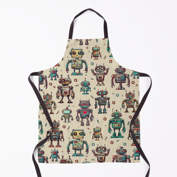 Item preview, Lots of retro robots pattern designed and sold by damomonkey.