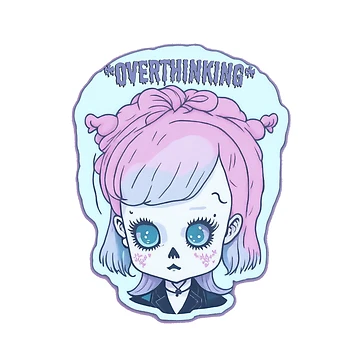 Artwork thumbnail, Overthinking Goth Girl by sofiahawk