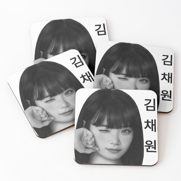 Item preview, Kim Chaewon black and white digital art designed and sold by BowieComposition .