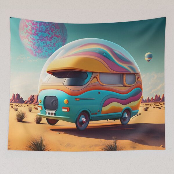 Item preview, Van bubble in the desert designed and sold by jsebouvi.
