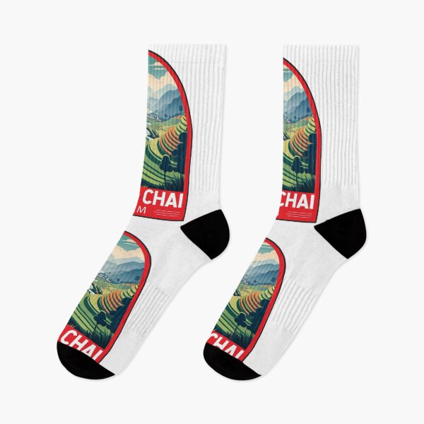 Item preview, Mu Cang Chai Vietnam Travel Retro Emblem designed and sold by KrisSidDesigns.