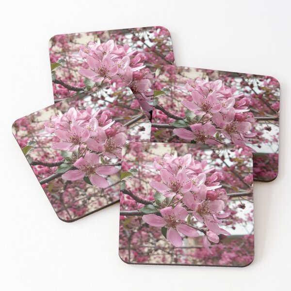 Item preview, Close up of Cherry plum with pink blossoms original artwork designed and sold by paragonDesign28.