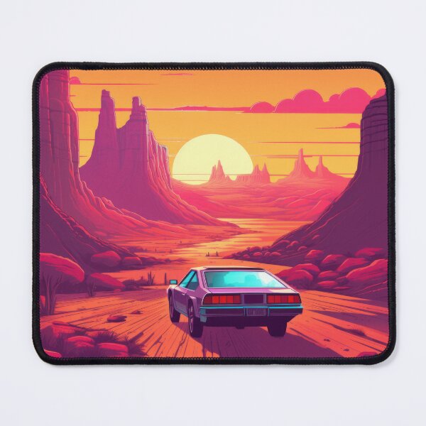 Item preview, the car drives through the canyon towards sunset designed and sold by JoBlack1.