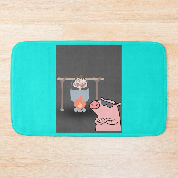 Item preview, Badass Pig Cooking a Human Graphic designed and sold by adamshauna.