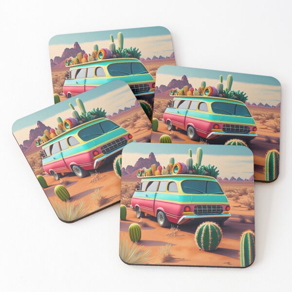 Item preview, Van cactus in the desert designed and sold by jsebouvi.