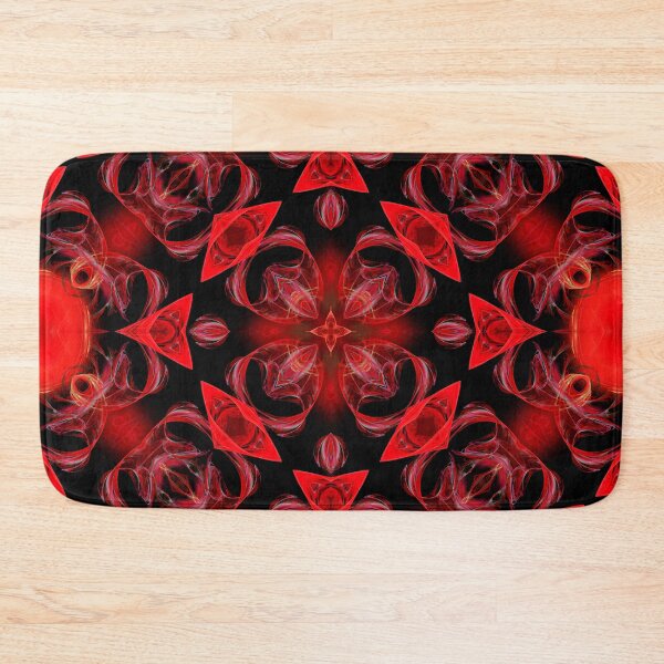 Item preview, red and black cross on diamond particles designed and sold by effervescence.