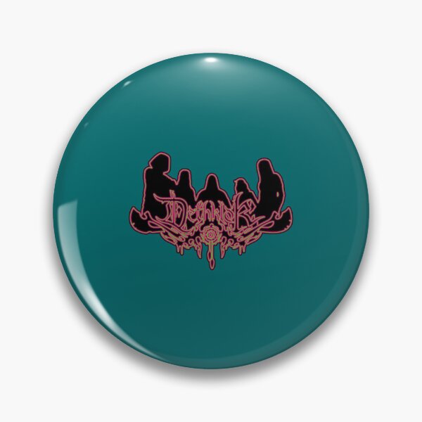 Item preview, Toxic Glow Neon Sign Dethklok Logo with Band Member Silhouette on Black   designed and sold by selvintomar.