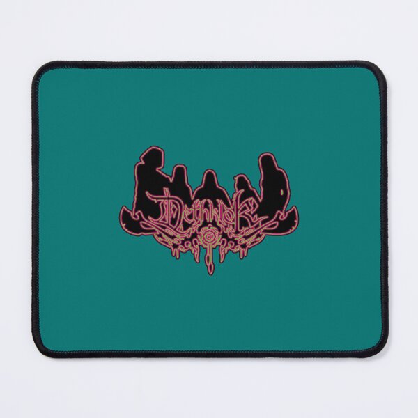 Item preview, Toxic Glow Neon Sign Dethklok Logo with Band Member Silhouette on Black   designed and sold by selvintomar.