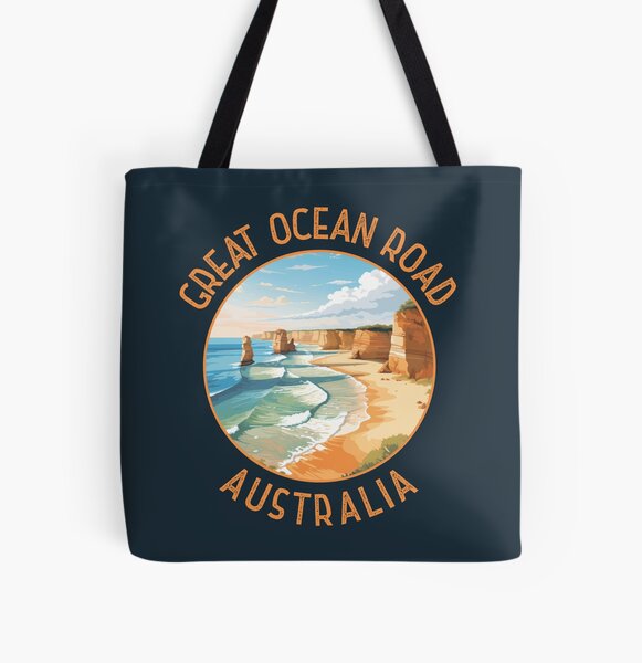 Item preview, Great Ocean Road Australia Distressed Circle designed and sold by KrisSidDesigns.